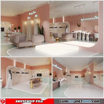 Dressing room - Sketchup Interior Scene By Tran Ngoc Quang Huy