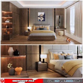 Bedroom - Sketchup Interior Scene By Duong Duong
