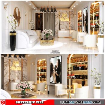 Spa - Sketchup Interior Scene By Hoang