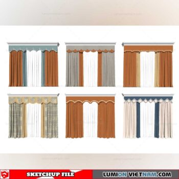 Curtains - Sketchup Models