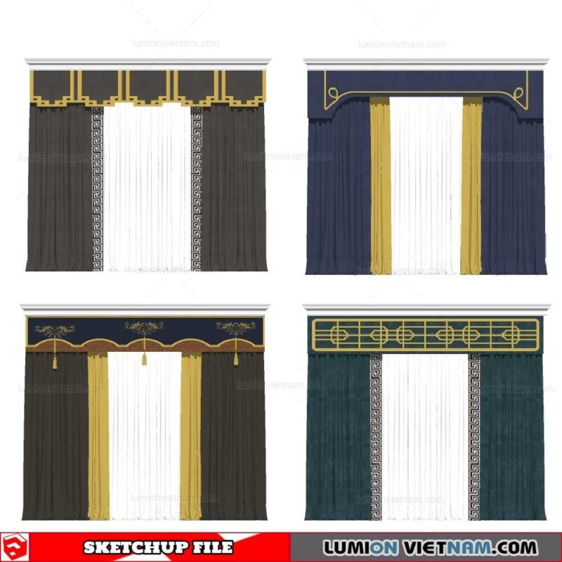 Curtains - Sketchup Models