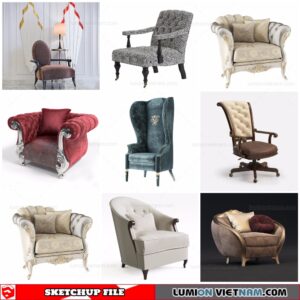 Classic Chair - Sketchup Models By Dung Tran