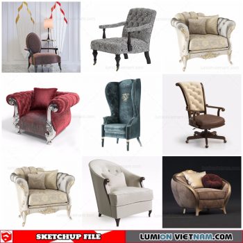 Classic Chair - Sketchup Models By Dung Tran