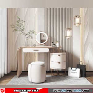 Makeup Table - Sketchup Models By Dinh Thanh