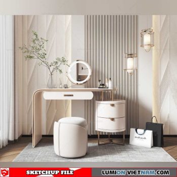 Makeup Table - Sketchup Models By Dinh Thanh