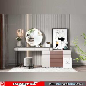 Makeup Table - Sketchup Models By Dinh Thanh