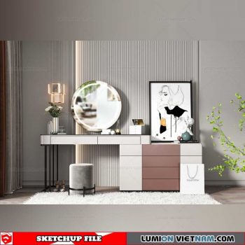 Makeup Table - Sketchup Models By Dinh Thanh