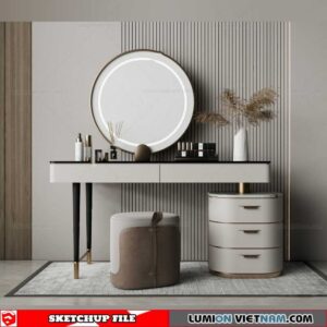Makeup Table - Sketchup Models By Dinh Thanh