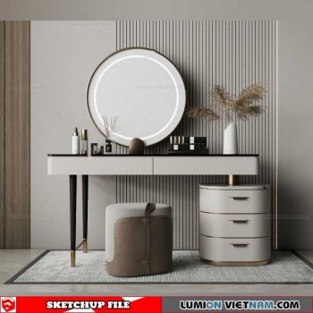 Makeup Table - Sketchup Models By Dinh Thanh