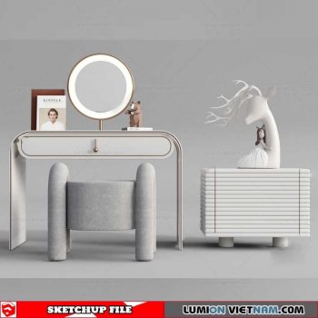 Makeup Table - Sketchup Models By Dinh Thanh