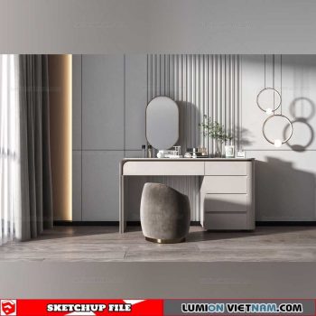 Makeup Table - Sketchup Models By Dinh Thanh