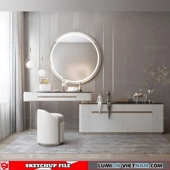 Makeup Table - Sketchup Models By Dinh Thanh