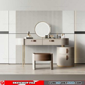 Makeup Table - Sketchup Models By Dinh Thanh