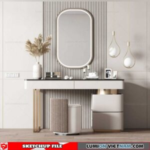 Makeup Table - Sketchup Models By Dinh Thanh