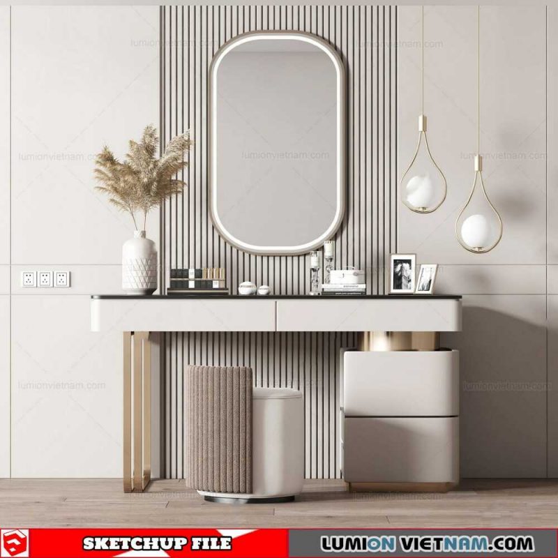 Makeup Table - Sketchup Models By Dinh Thanh