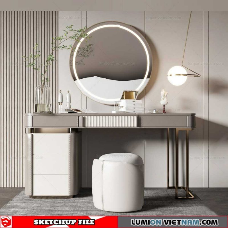Makeup Table - Sketchup Models By Dinh Thanh