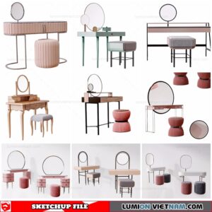 Makeup Table - Sketchup Models