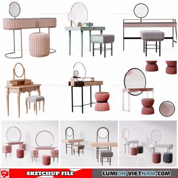 Makeup Table - Sketchup Models