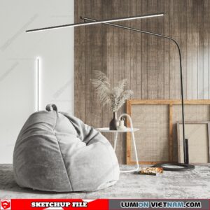 Soft Pouf Chair - Sketchup Models By Dinh Thanh