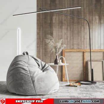 Soft Pouf Chair - Sketchup Models By Dinh Thanh