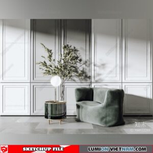 Soft Pouf Chair - Sketchup Models By Dinh Thanh