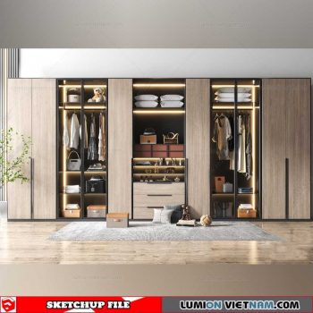 Wardrobe - Sketchup Models By Dinh Thanh