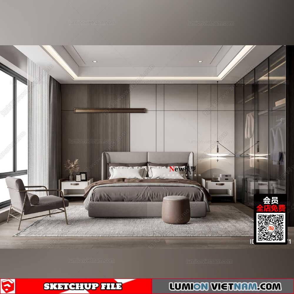 220523-Bedroom-(6)-Sketchup-Models