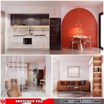 Livingroom - Sketchup Interior Scene By Bong Sun