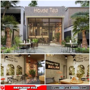 Coffee room - Sketchup Interior Scene By Duong Duong