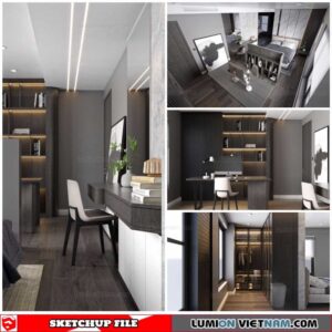 Bedroom - Sketchup Interior Scene By Hoang Sao