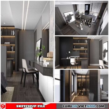 Bedroom - Sketchup Interior Scene By Hoang Sao