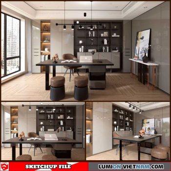Office - Sketchup Interior Scene By Le Tai Linh