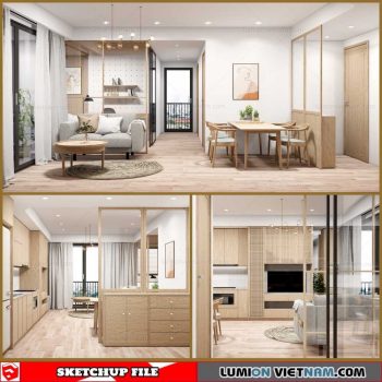 Livingroom - Sketchup Interior Scene By Quang Trung