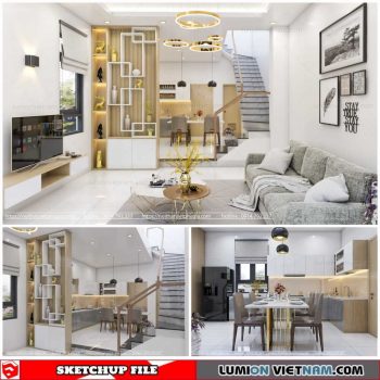 Living - Sketchup Interior Scene By Trinh Huu Tin