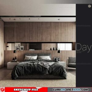 Bedroom - Sketchup Interior Scene By The studeo