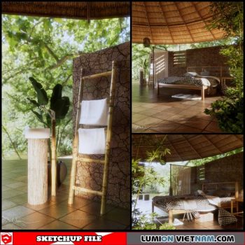 Livingroom - Sketchup Interior Scene By Tran Minh Luan