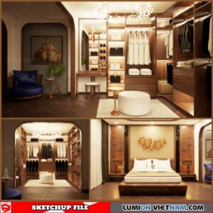 Bedroom - Sketchup Interior Scene By Dong Kien