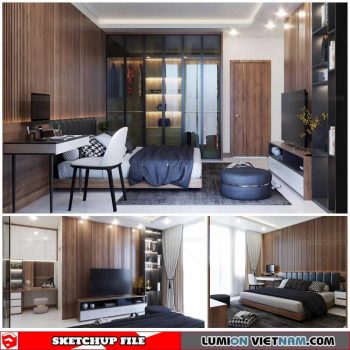 Bedroom - Sketchup Interior Scene By Vu Van Luong
