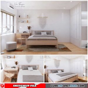 Bedroom - Sketchup Interior Scene By Nguyen Van Thuyen