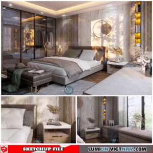 Bedroom - Sketchup Interior Scene By DatHouzz