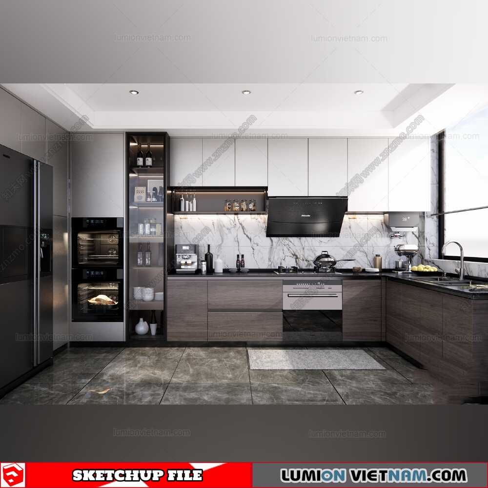220708-Kitchen-Cabinet-(2)-Sketchup-Models