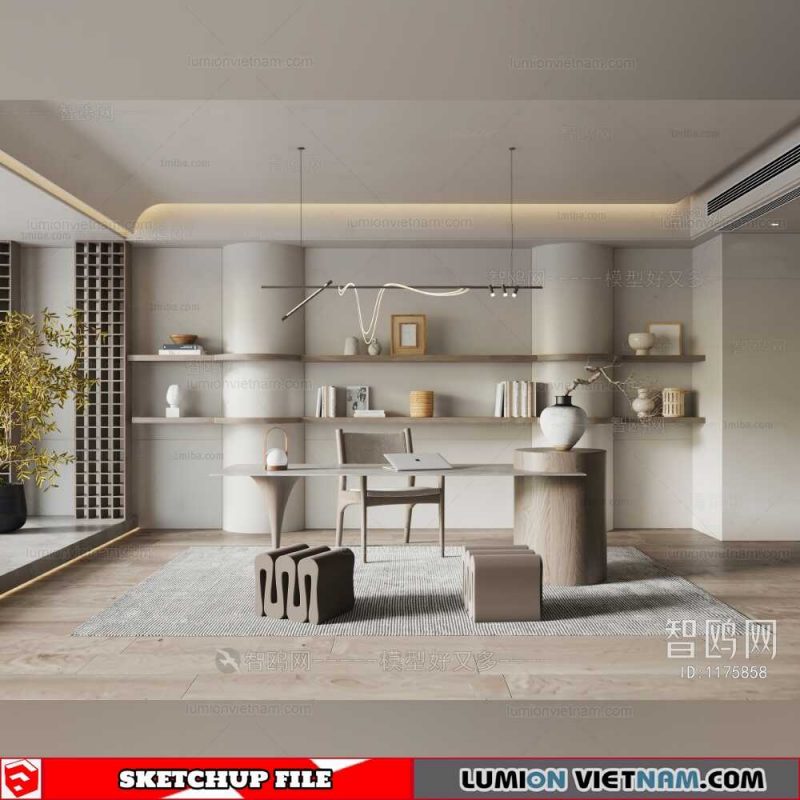 Office Room - Sketchup Models By Nguyen Thanh Hai