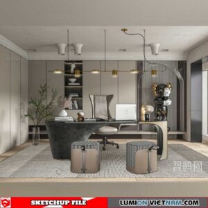 Office Room - Sketchup Models By Nguyen Thanh Hai