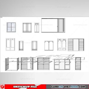 Windown - Sketchup Models By SU84