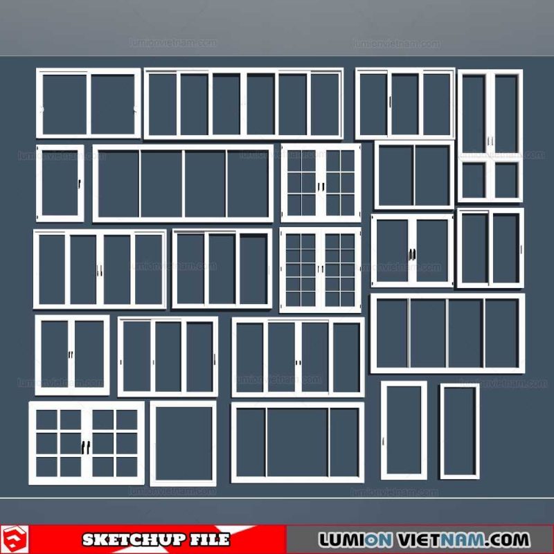 Windown - Sketchup Models By SU84