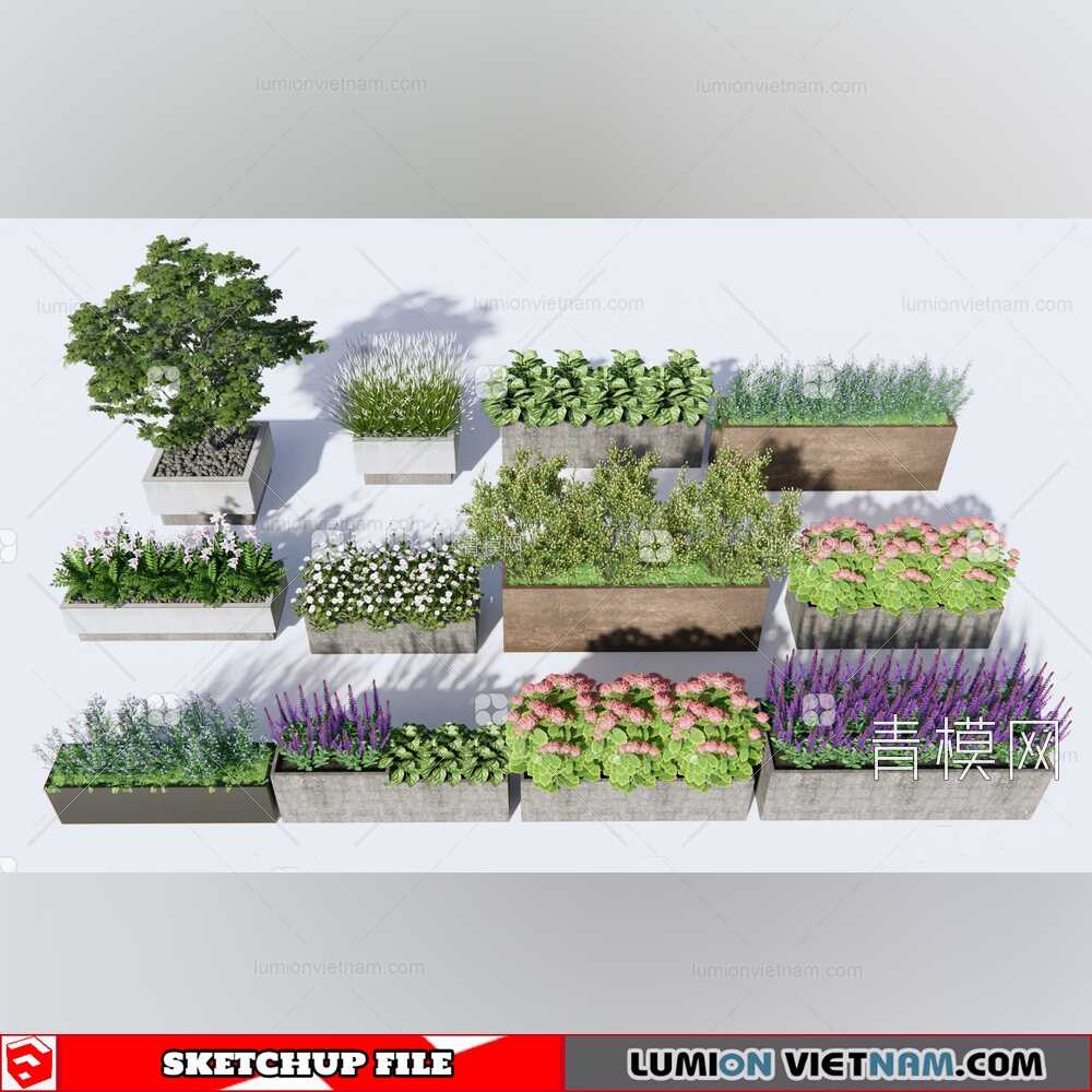 220721-Plant-Pots-(1)-Sketchup-Models