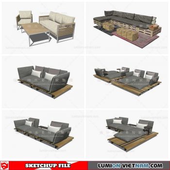 Outdoor Chair - Sketchup Models By Cuong Covua