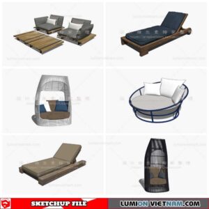 Outdoor Chair - Sketchup Models By Cuong Covua
