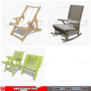 Outdoor Chair - Sketchup Models By Cuong Covua