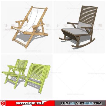 Outdoor Chair - Sketchup Models By Cuong Covua